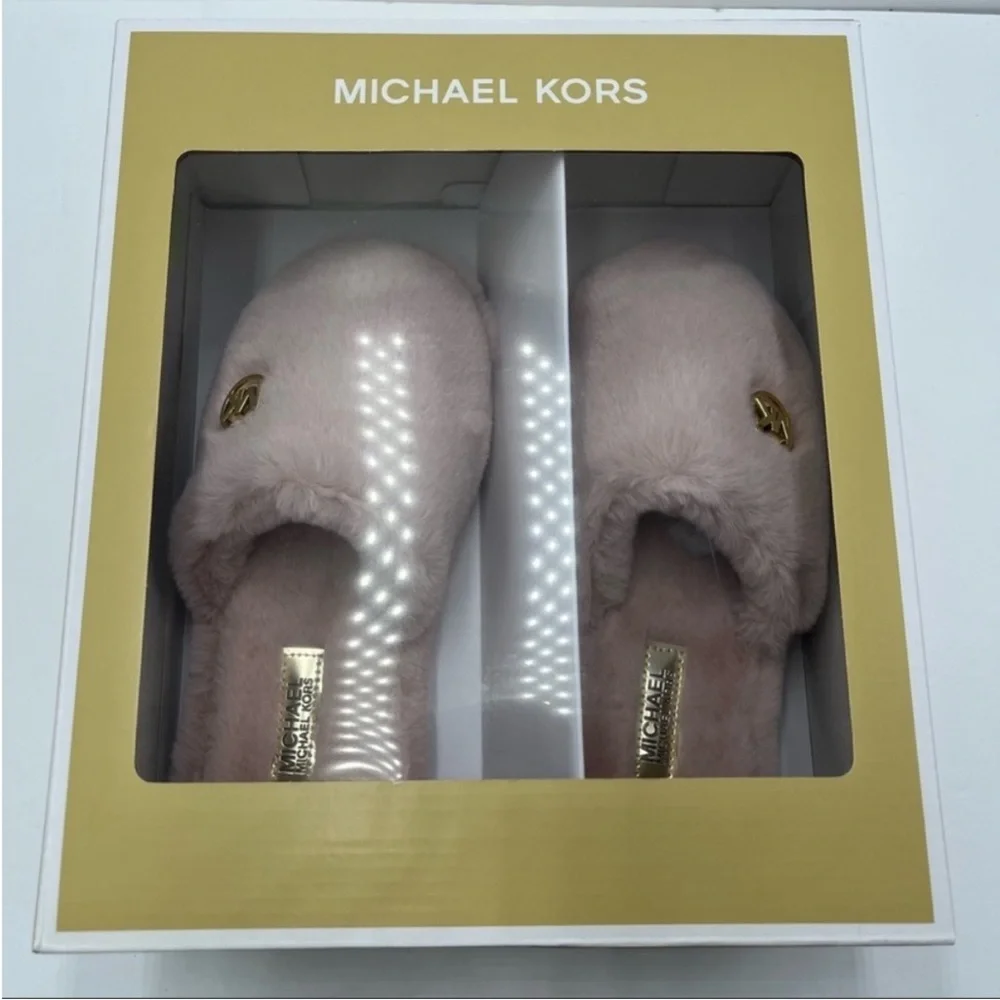 Michael Kors Blush Furry Women's Slippers